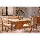 Ver imagem 6 de Kit 4 Cadeiras Sala Jantar Juliana 4 Un Madeirado/ Linho Bege - Cimol