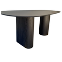Ver imagem 3 de Mesa de Jantar Cone Orgânica Oval 160x90 Cm com 2 Base Ebano Tampo Ebano Linn Design Decor Mesa de J