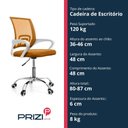 Ver imagem 4 de Cadeira de Escritório com Base Cromada Prizi Essencial