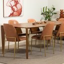Ver imagem 5 de Mesa de Jantar Retangular para 6 Lugares Harmony 184 Cm - Natural C/ Canella