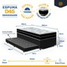 Cama Box Baú com Colchão de Espuma D45 Pillow In Anjos Ortoconfort + Auxiliar Unique Solteiro 88cm - 3