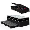 Ver imagem 1 de Cama Box Baú com Colchão de Espuma D45 Pillow In Anjos Ortoconfort + Auxiliar Unique Solteiro 88cm