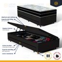 Ver imagem 5 de Cama Box Baú com Colchão de Espuma D45 Pillow In Anjos Ortoconfort + Auxiliar Unique Solteiro 88cm