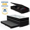 Ver imagem 2 de Cama Box Baú com Colchão de Espuma D45 Pillow In Anjos Ortoconfort + Auxiliar Unique Solteiro 88cm