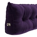 Ver imagem 6 de Almofada para Cabeceira Encosto Apoio Lombar Spot 195cm com Porta Celular Veludo - Desk Design