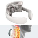 Ver imagem 1 de Massageador Pescoço Cervical Ombro Costas Infravermelho Coluna Esquenta Vibra Ortopedico Massagem Re
