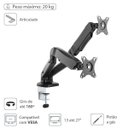Ver imagem 2 de Suporte A Gás Para 2 Monitores 13"" A 27"" Vesa 100x100 Sm-341b