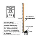 Ver imagem 4 de Enxada Norte Larga N01 em Aço Cabo Madeira Jardim 150cm Minasul
