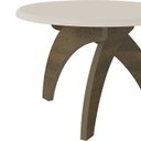 Ver imagem 5 de Mesa Centro Redonda 70cm para Sala Mdf Leeroy Off/pinho A09 - Mpozenato