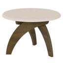 Ver imagem 6 de Mesa Centro Redonda 70cm para Sala Mdf Leeroy Off/pinho A09 - Mpozenato