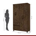 Ver imagem 4 de Guarda-Roupa 4 Portas 2 Gavetas Lisboa Imop Móveis