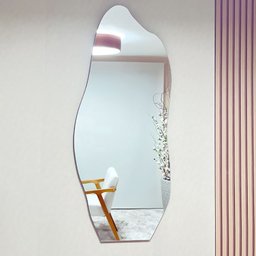 Espelho Grande Orgânico Decorativo Lapidado 140x60cm - Fiamma - 4