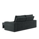 Ver imagem 4 de Sofá Larissa 4 Lugares Retrátil e Reclinável 232cm Preto Suede
