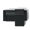 Ver imagem 3 de Sofá Larissa 4 Lugares Retrátil e Reclinável 232cm Preto Suede