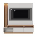 Ver imagem 4 de Estante Home para Tv 65 Pol com Led 180x184cm Humaitá Off White Freijó