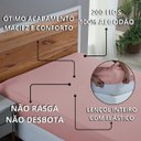 Ver imagem 6 de Lençol 200 Fios Solteiro 100% Algodão com Elástico Infantil Bicama:rose