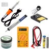 Kit Ferro De Solda Multímetro Sugador Suporte Pasta Tubete 30W 110V - 1