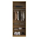Ver imagem 5 de Guarda-roupa Modulado 2 Portas Prateleiras Cabideiro sem Gavetas 70cm 100% MDF Trend