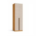 Ver imagem 2 de Guarda-roupa Modulado 2 Portas Prateleiras Cabideiro sem Gavetas 70cm 100% MDF Trend