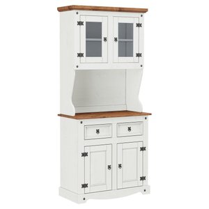 Cristaleira Buffet 04 Portas e 02 Gavetas Branco