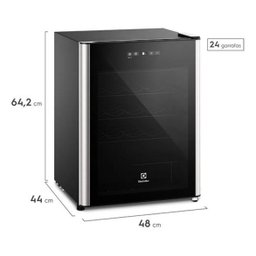 Adega 24 Garrafas Led 64x48x44cm 5ºc a 18ºc - Electrolux - 1