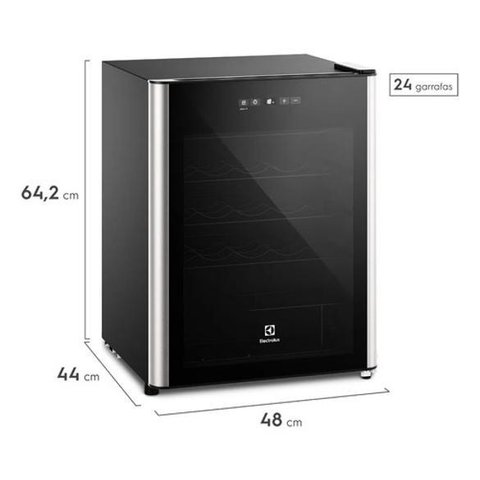 Adega 24 Garrafas Led 64x48x44cm 5ºc a 18ºc - Electrolux