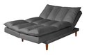 Ver imagem 2 de Sofá Cama Vancouver Suede 3 Lugares Cinza 380 Império Estofados