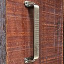 Ver imagem 3 de Puxador Duplo Milano Pontos 148mm Bronze Antigo Porta Pivotante Correr Madeira Vidro Colonial Clássi