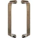 Ver imagem 1 de Puxador Duplo Milano Pontos 148mm Bronze Antigo Porta Pivotante Correr Madeira Vidro Colonial Clássi