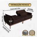 Ver imagem 2 de Sofá Cama Rivieira 2.70m - Marrom