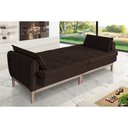Ver imagem 3 de Sofá Cama Rivieira 2.70m - Marrom