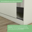 Ver imagem 5 de Guarda Roupa Modulado 2 Portas 241x159 Cm Seletto Areia Henn