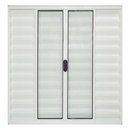 Ver imagem 1 de Janela de Alumínio Branco Veneziana de Correr 6 Folhas Sem Grade CMC Modular - 1.20 (L) X 1.20 (A)