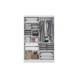Guarda-roupa Solteiro Kappesberg 2 Pts Correr com Pé Branco - 2