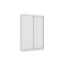 Ver imagem 1 de Guarda-roupa Solteiro Kappesberg 2 Pts Correr com Pé Branco