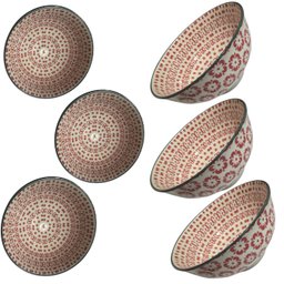 Kit 6 Lindos Bowls Porcelana Pratos Frios ou Quentes 300ml - 6