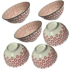 Kit 6 Lindos Bowls Porcelana Pratos Frios ou Quentes 300ml
