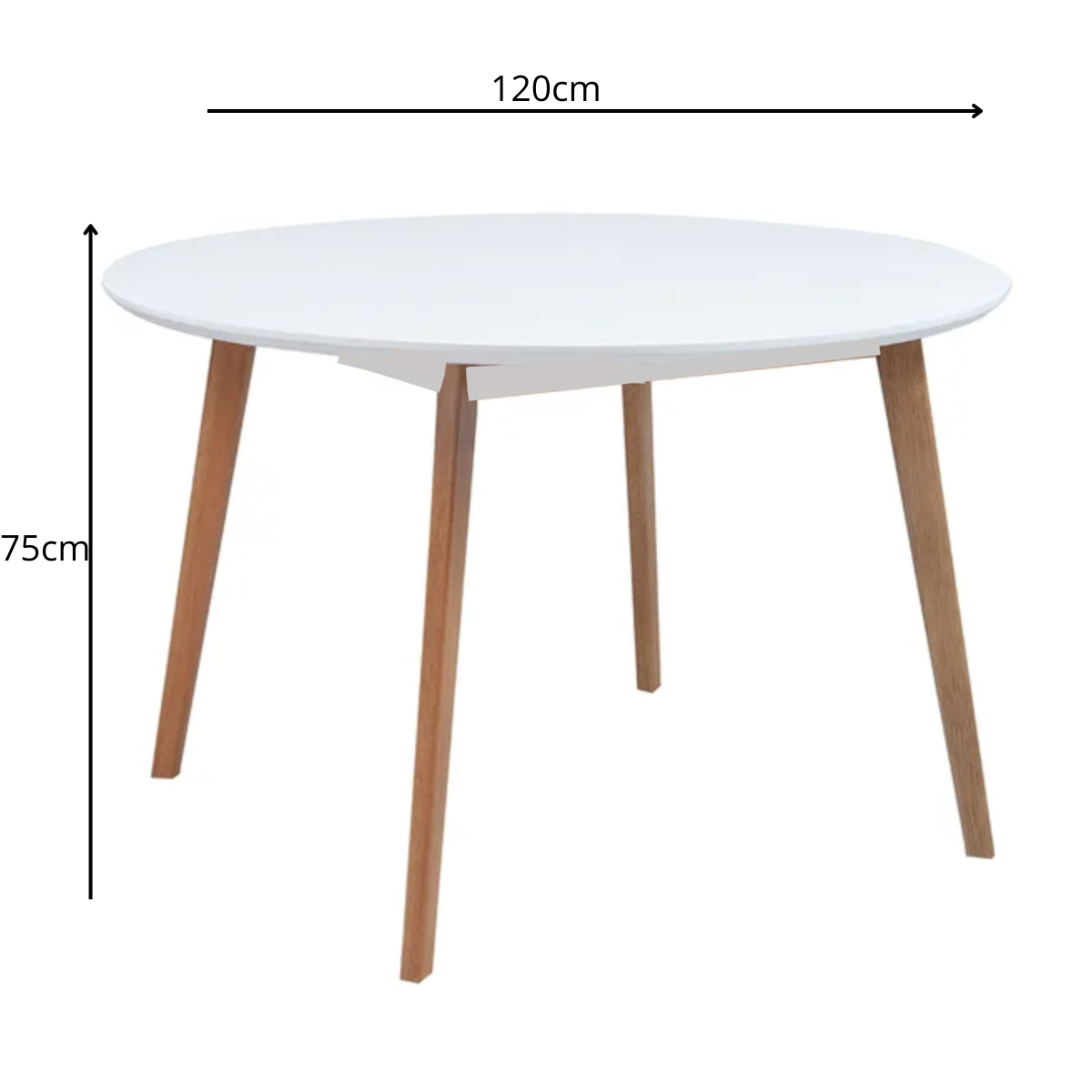 Mesa Redonda Leda Wood 120cm Mdf Tx - 5