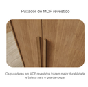 Ver imagem 6 de Guarda Roupa Robust 6 Gavetas 100%mdf Cumaru Fendi