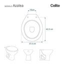 Ver imagem 5 de Assento Sanitario Poliester Azalea Branco para Vaso Celite