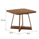 Ver imagem 6 de Mesa de Jantar Quadrada 90cm + 4 Cadeiras Lou Estofadas Nf