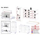 Ver imagem 4 de Quarto de Bebê Completo com Berço Americano 3 em 1 Colchão Doçura Multimóveis Mp4674 Branco