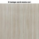 Ver imagem 2 de Mesa de Reunião Retangular 260 x120 cm Pé Painel PE25 em MDP Cor Nogueira CasaBlanca Base Preta