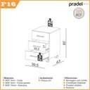 Ver imagem 6 de Mesa Escrivaninha 1,35m e Gaveteiro 3 Gavetas Escritório com Rodizío 100% MDF