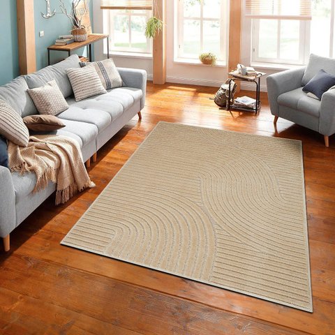 Tapete Sala Quarto Realce Antiderrap. 2,00x2,50 Sand Areia