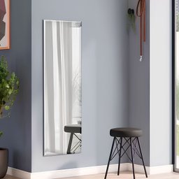Espelho Grande Corpo Inteiro Lapidado com Bisotê 140x40cm - Closet - 1