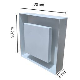 Luminária Plafon Sobrepor 30x30 E27 Luz Indireta - 1