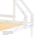 Ver imagem 7 de Beliche Casal/solteiro Slim com 02 Gavetas Madeira Maciça Branco Housin