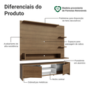 Ver imagem 5 de Rack com Painel para TV até 60 Polegadas 180 cm Rustic/Branco Metz Madesa