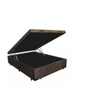 Ver imagem 2 de Base Box Baú Viúva Luxo Blindado NK Camas Suede Marrom 49x128x188